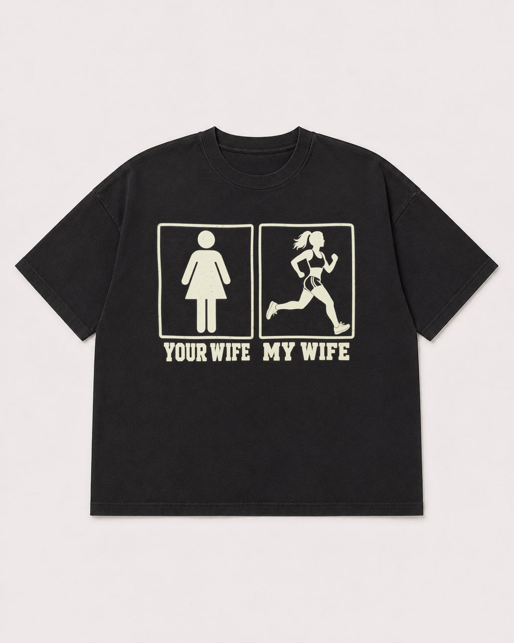 Mockup Boxy Heavyweight Tee Black product