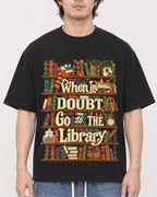 Mockup Boxy Heavyweight Tee Black male close-up 03