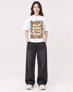 Mockup Boxy Heavyweight Tee White female full-body 03