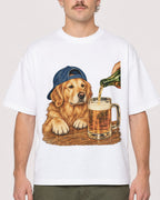 Mockup Boxy Heavyweight Tee White male close-up 19