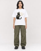 Mockup Boxy Heavyweight Tee White female full-body 22