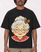 Mockup Boxy Heavyweight Tee Black male close-up 04