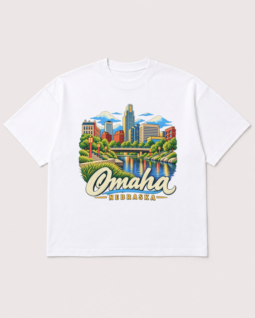 Mockup Boxy Heavyweight Tee White product