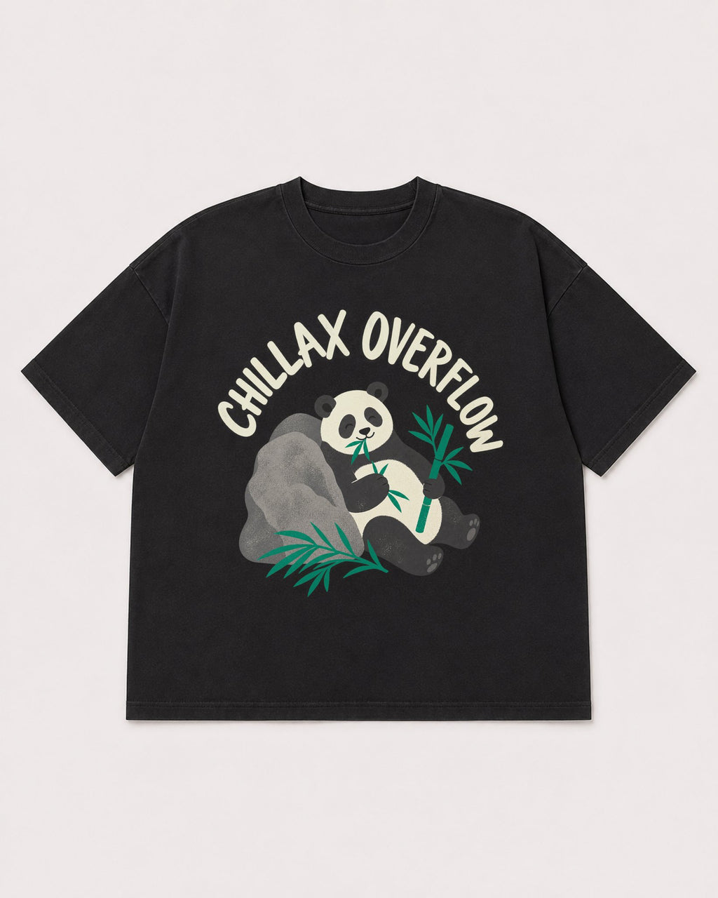 Mockup Boxy Heavyweight Tee Black product