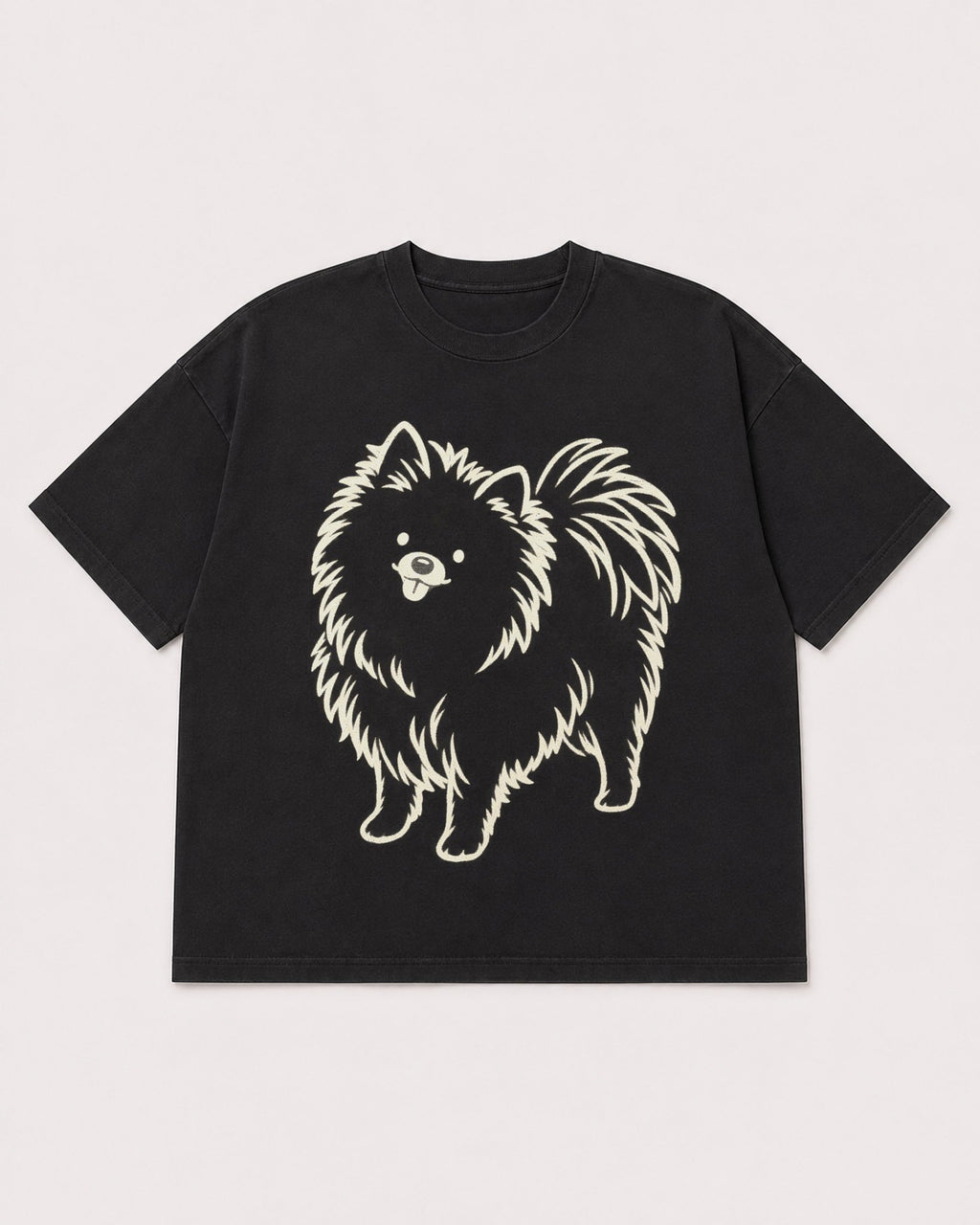 Mockup Boxy Heavyweight Tee Black product