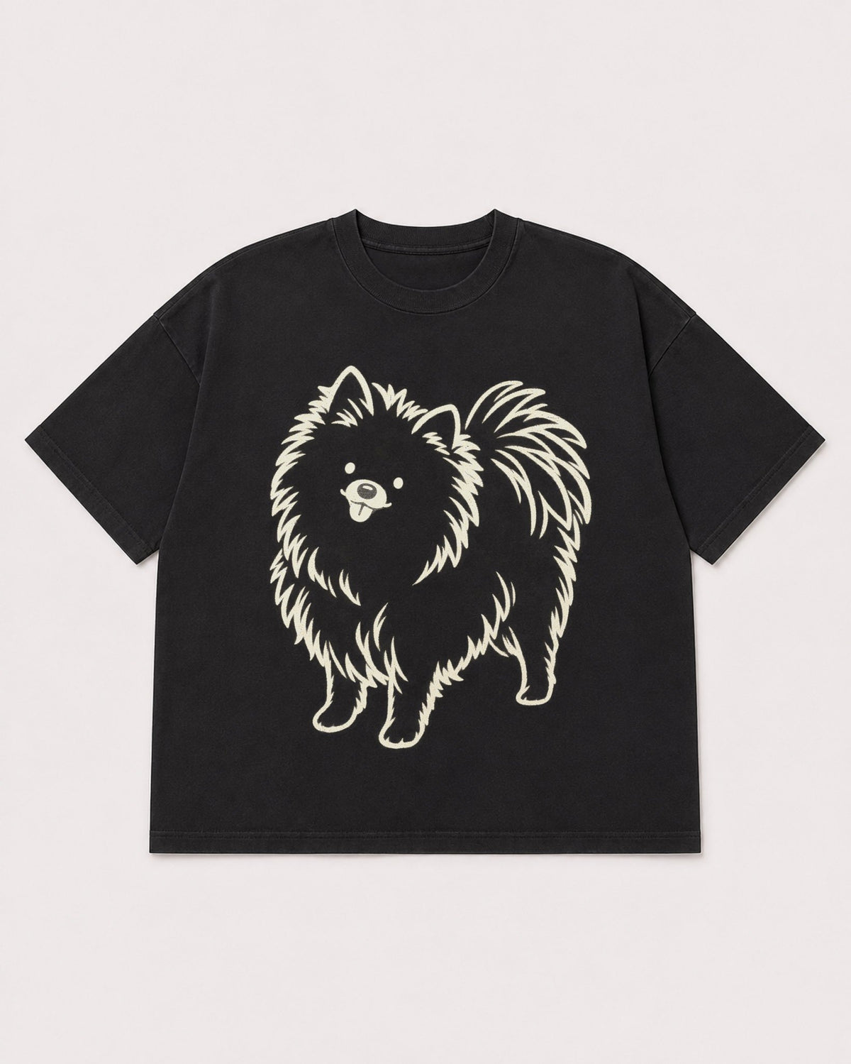 Mockup Boxy Heavyweight Tee Black product