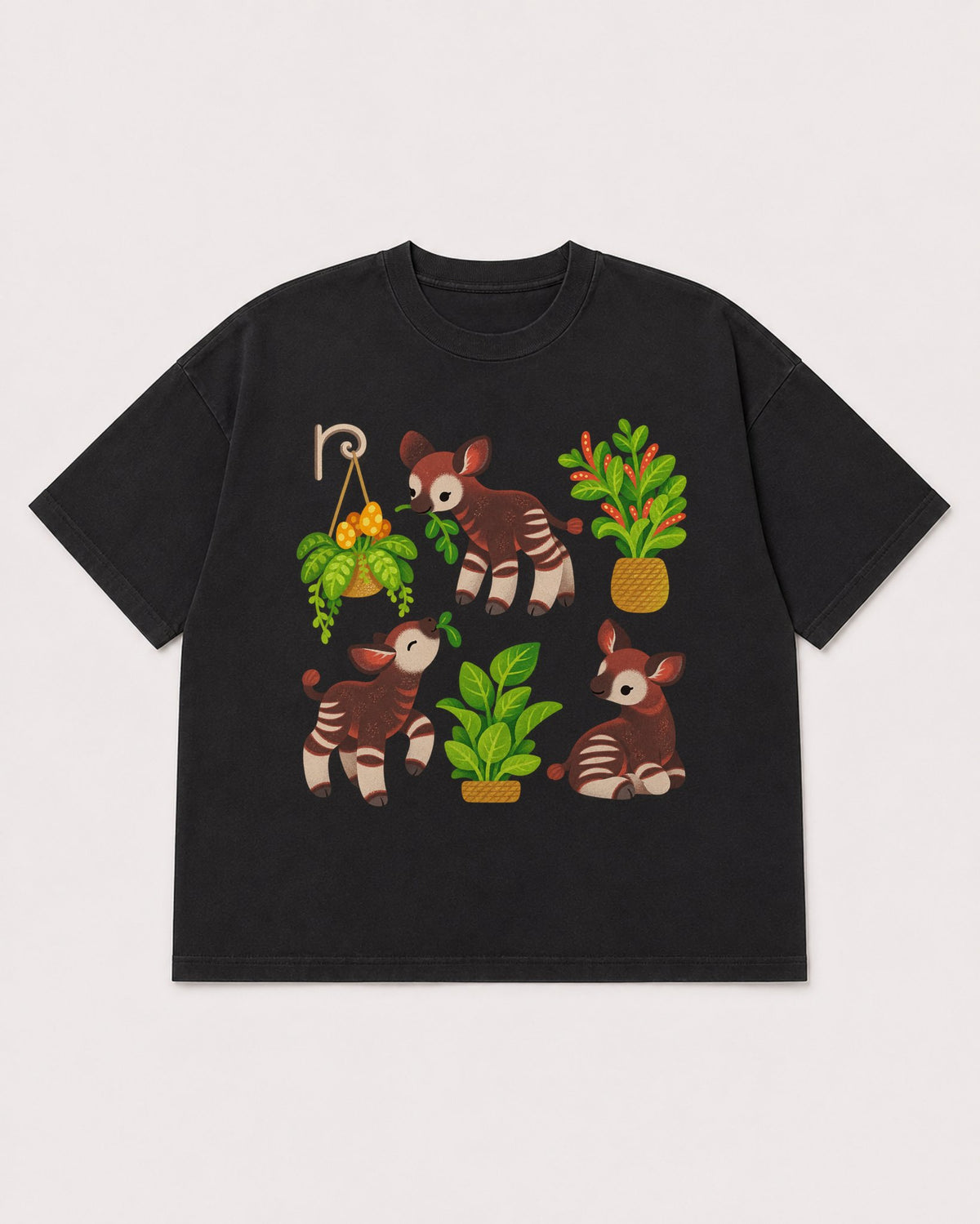 Mockup Boxy Heavyweight Tee Black product