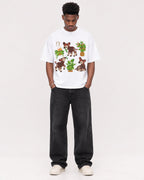 Mockup Boxy Heavyweight Tee White male full-body 15
