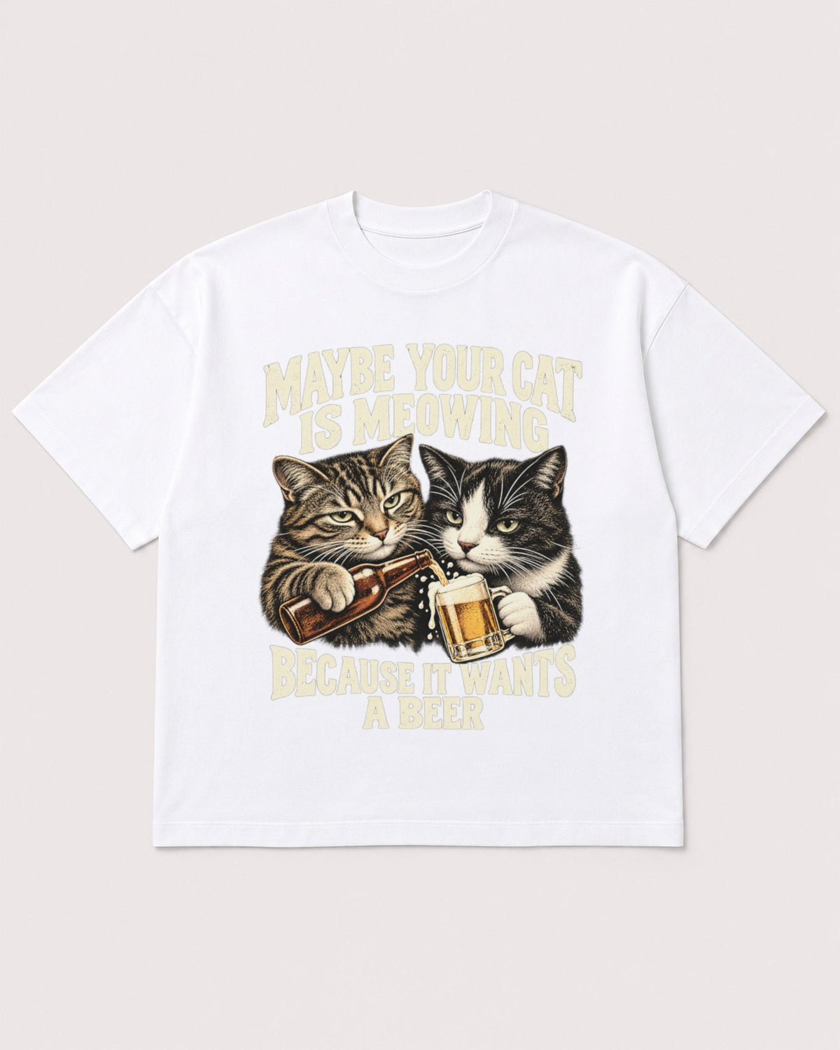 Mockup Boxy Heavyweight Tee White product