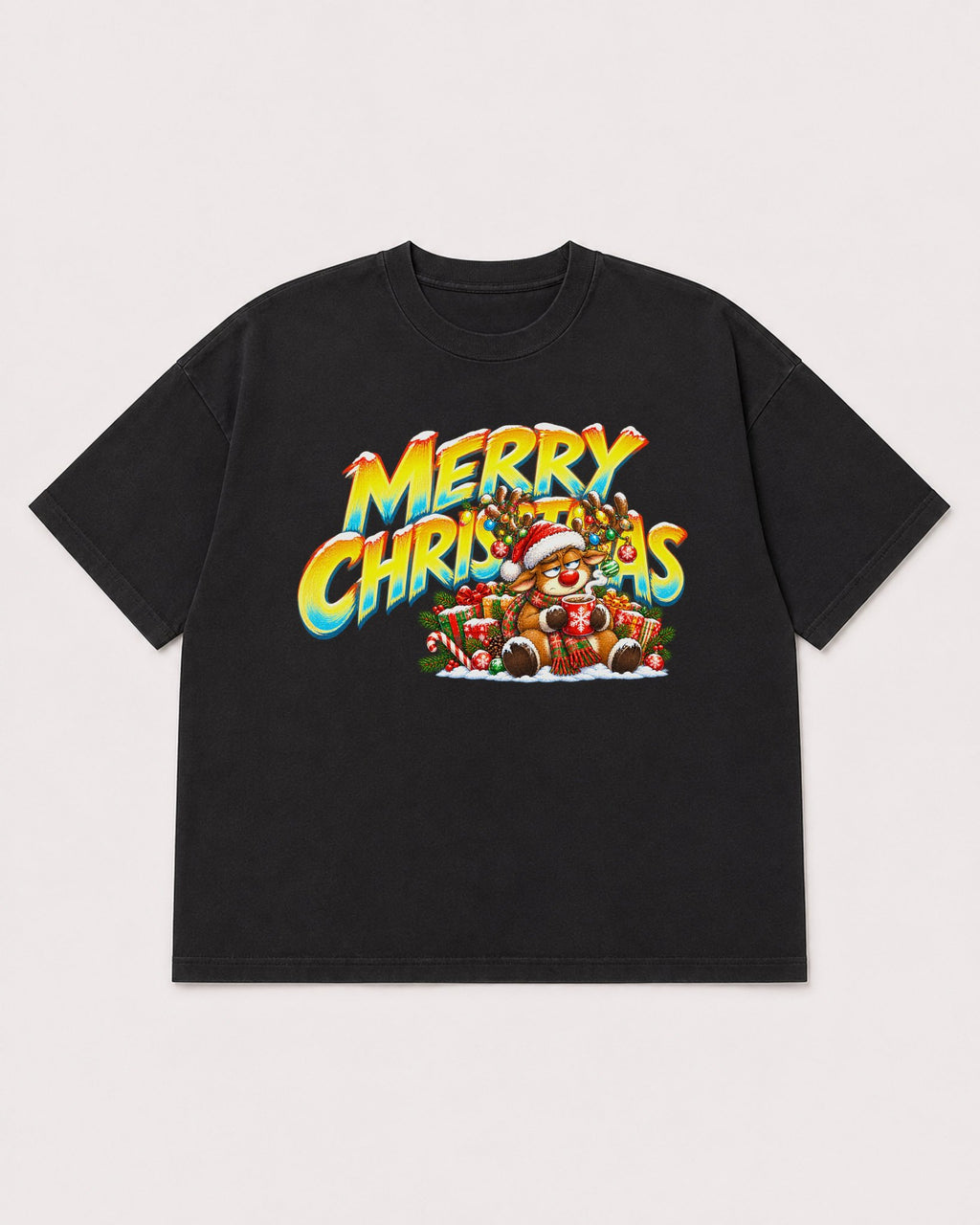 Mockup Boxy Heavyweight Tee Black product