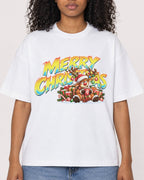 Mockup Boxy Heavyweight Tee White female close-up 05