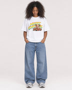 Mockup Boxy Heavyweight Tee White female full-body 05