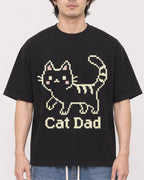 Mockup Boxy Heavyweight Tee Black male close-up 03