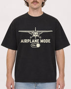 Mockup Boxy Heavyweight Tee Black male close-up 09