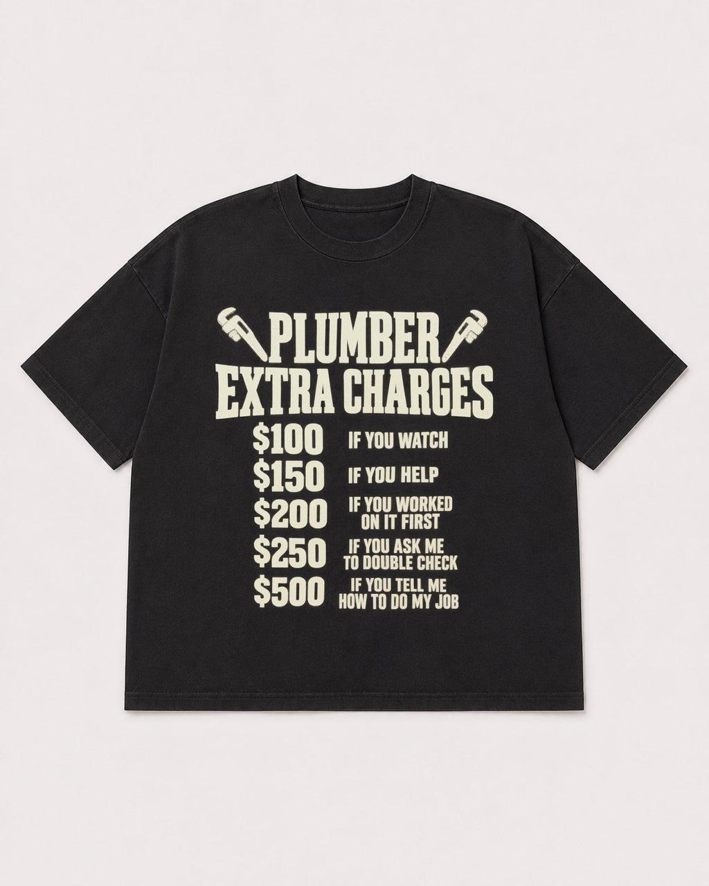 Mockup Boxy Heavyweight Tee Black product