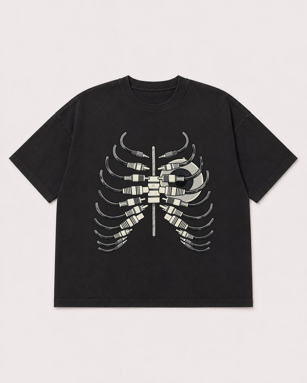 Mockup Boxy Heavyweight Tee Black product