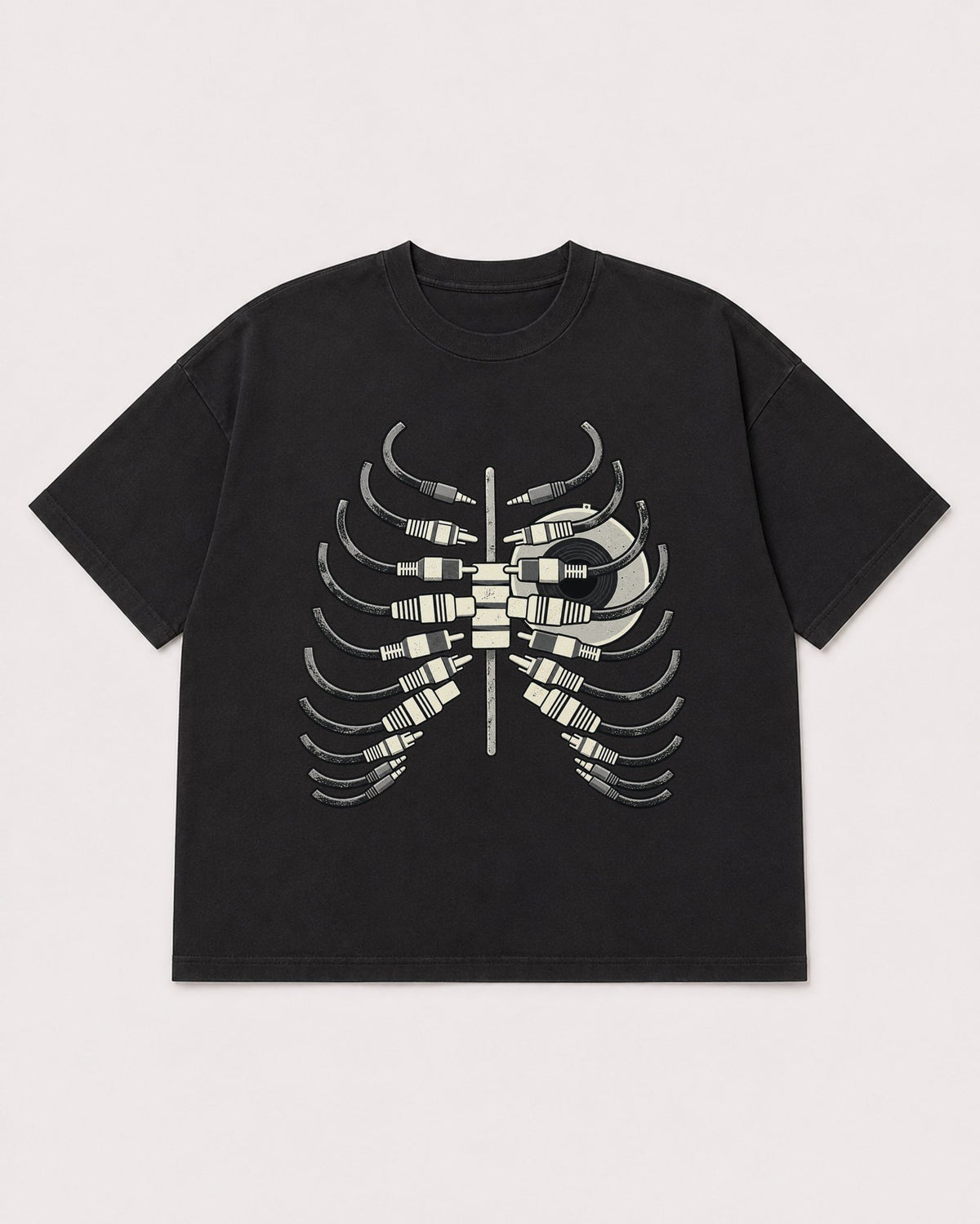 Mockup Boxy Heavyweight Tee Black product
