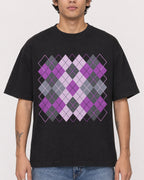 Mockup Boxy Heavyweight Tee Black male close-up 06