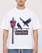 Mockup Boxy Heavyweight Tee White male close-up 13