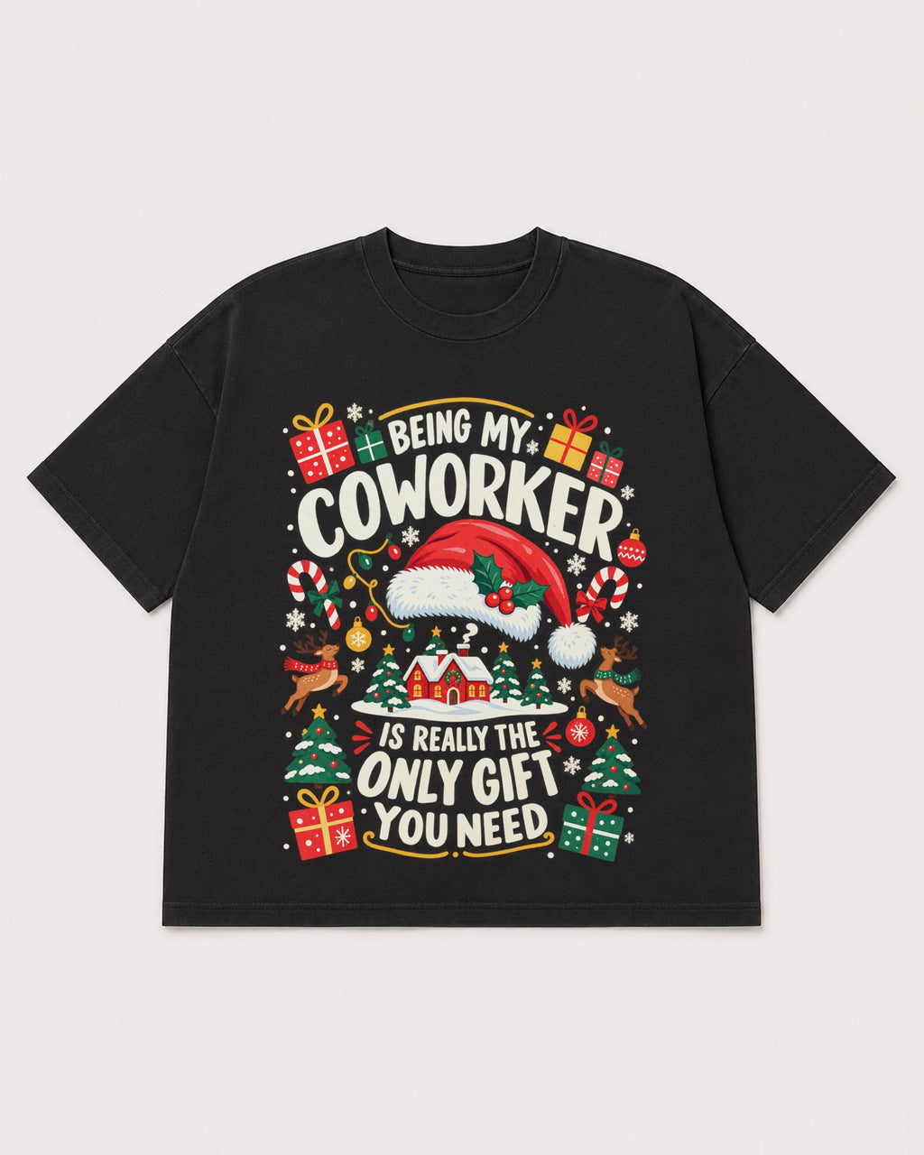 Mockup Boxy Heavyweight Tee Black product