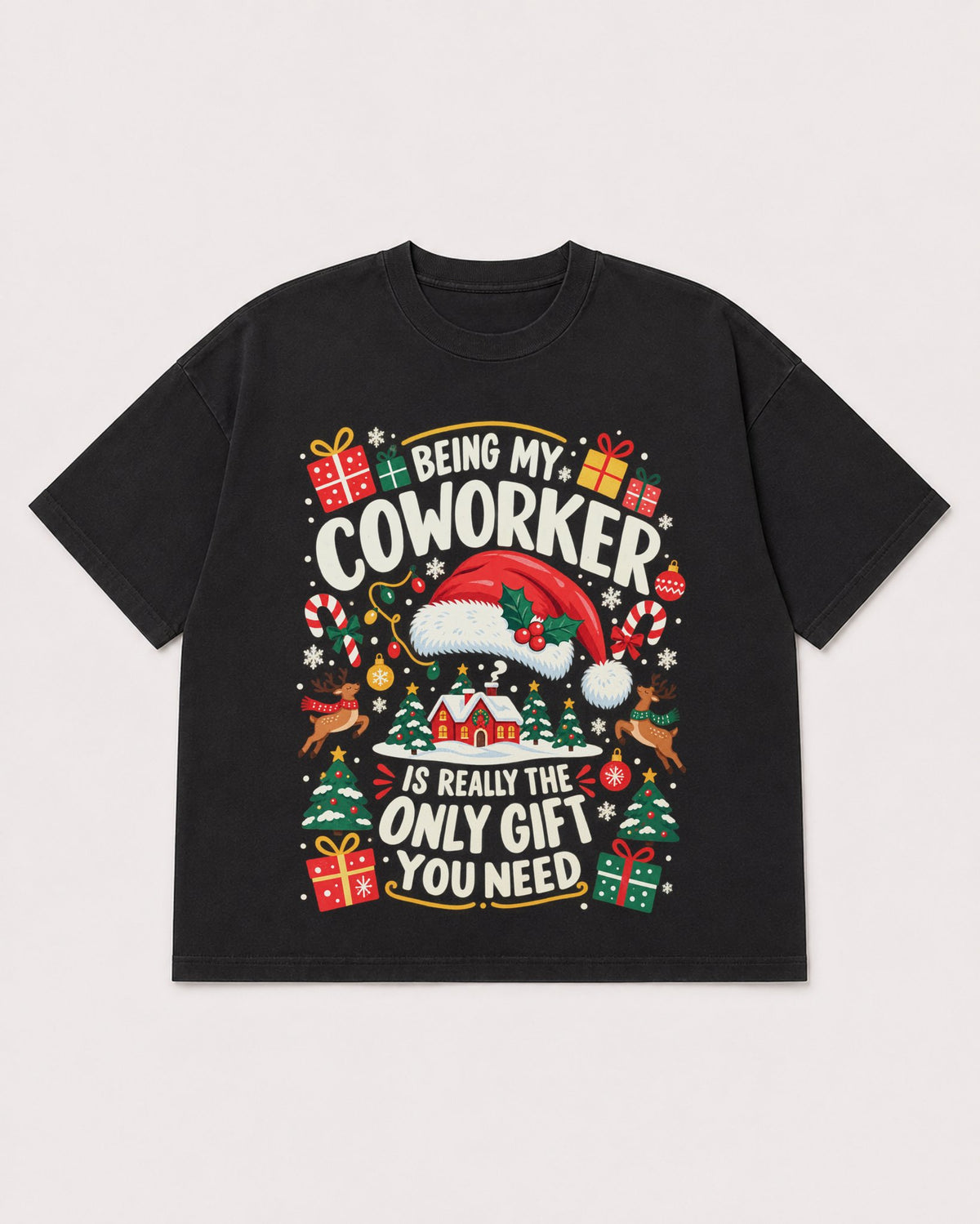 Mockup Boxy Heavyweight Tee Black product