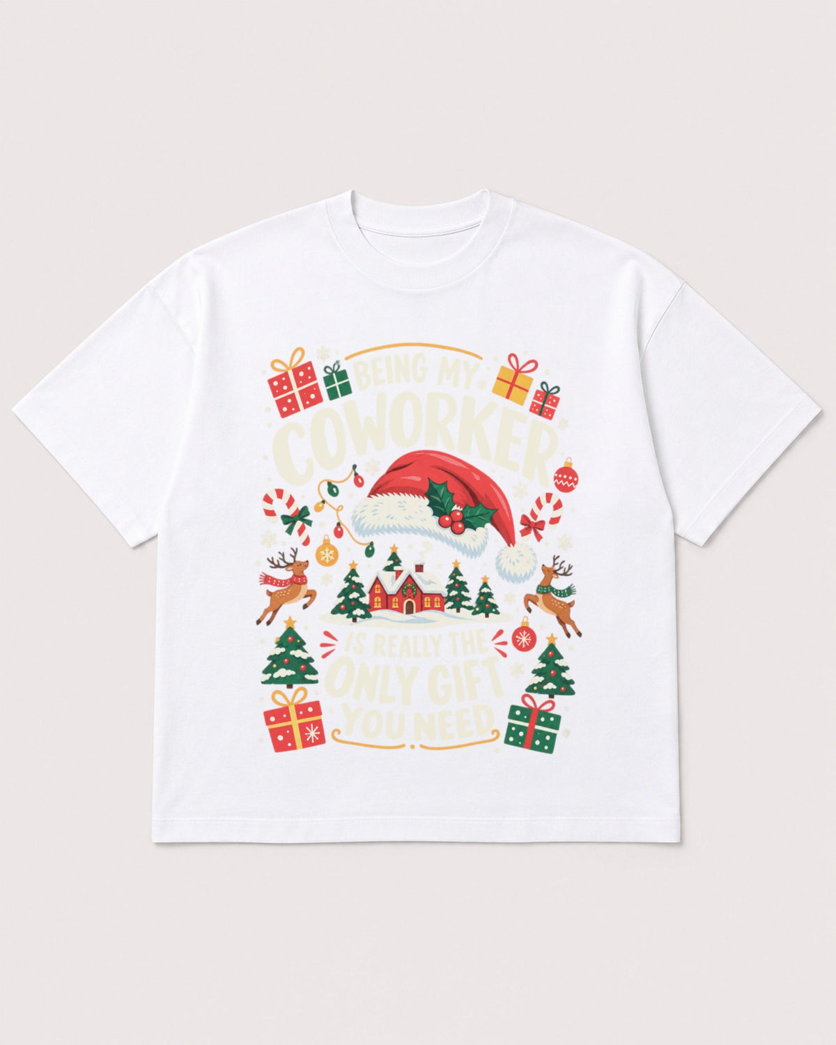 Mockup Boxy Heavyweight Tee White product