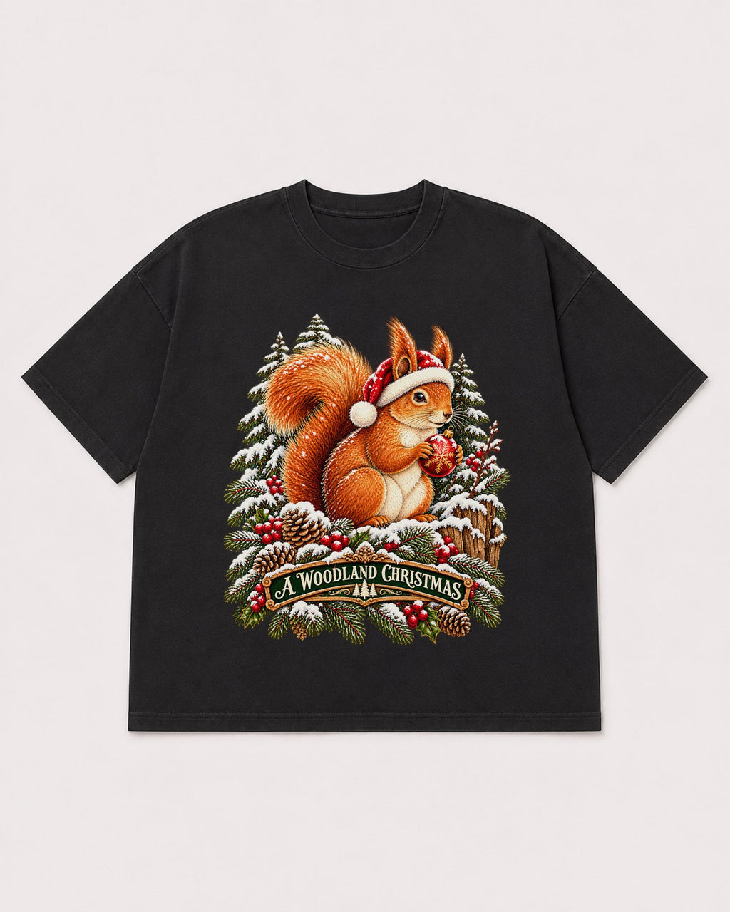 Mockup Boxy Heavyweight Tee Black product