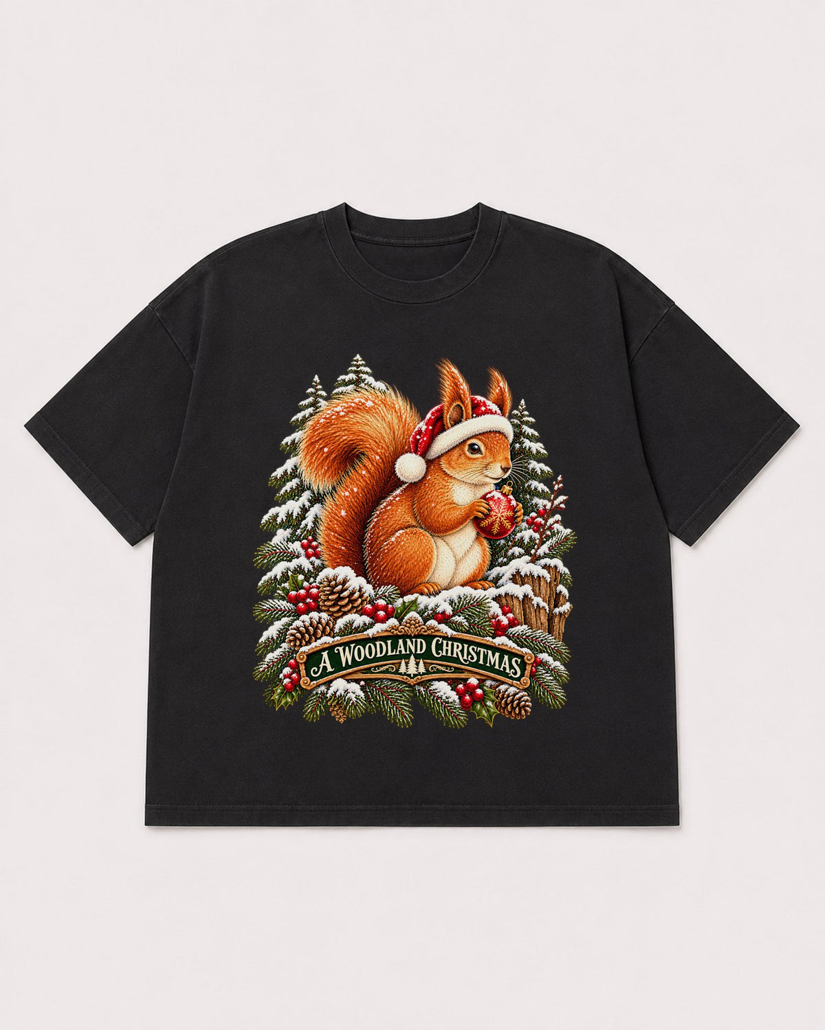 Mockup Boxy Heavyweight Tee Black product