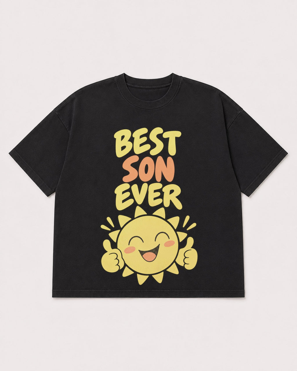 Mockup Boxy Heavyweight Tee Black product