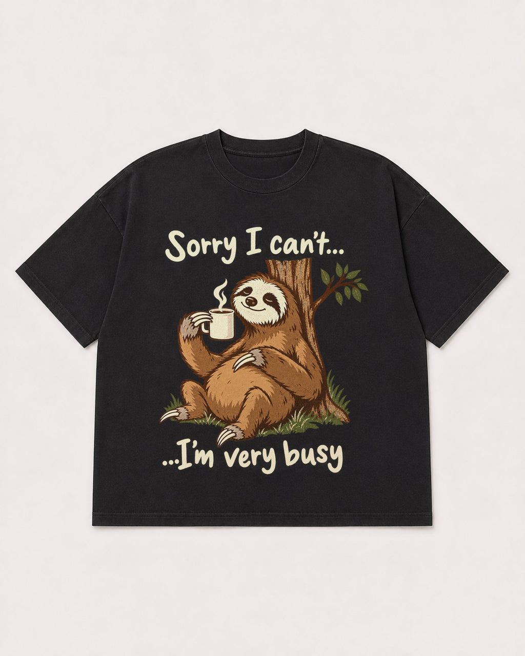 Mockup Boxy Heavyweight Tee Black product