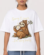 Mockup Boxy Heavyweight Tee White female close-up 16