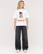 Mockup Boxy Heavyweight Tee White female full-body 08