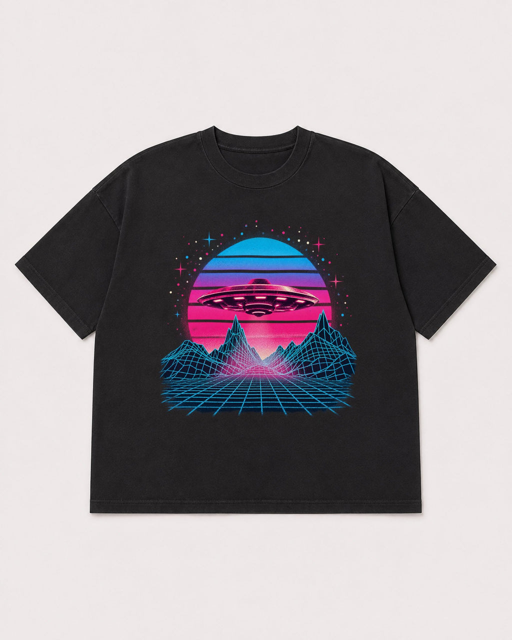 Mockup Boxy Heavyweight Tee Black product