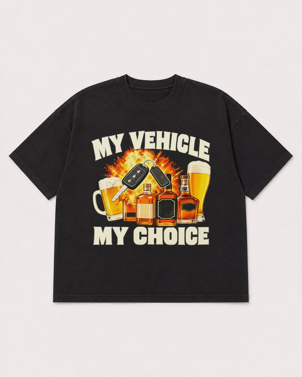 Mockup Boxy Heavyweight Tee Black product