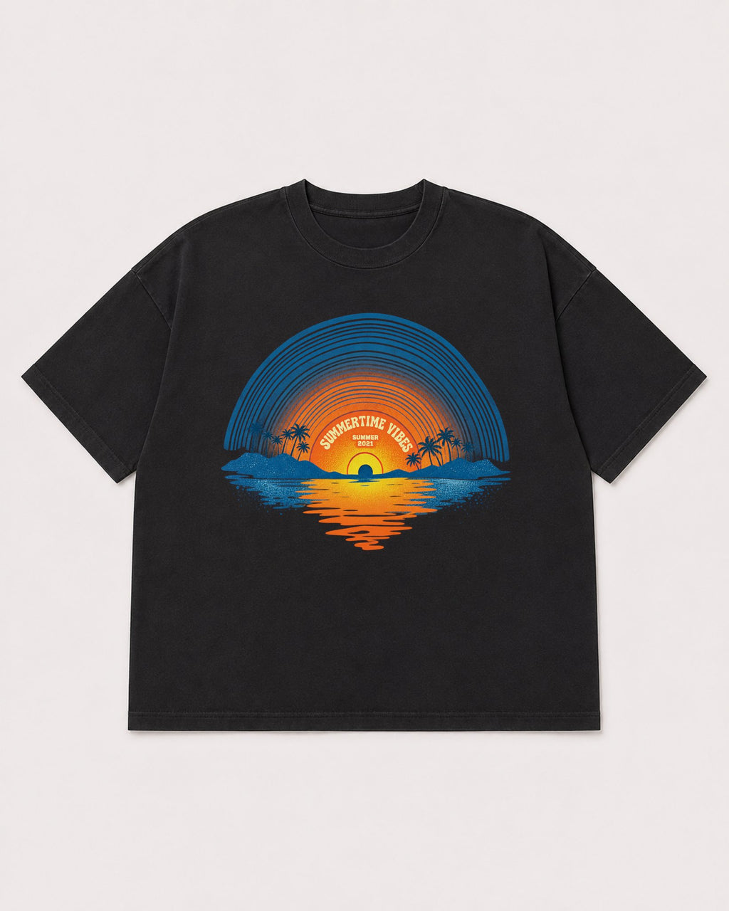 Mockup Boxy Heavyweight Tee Black product
