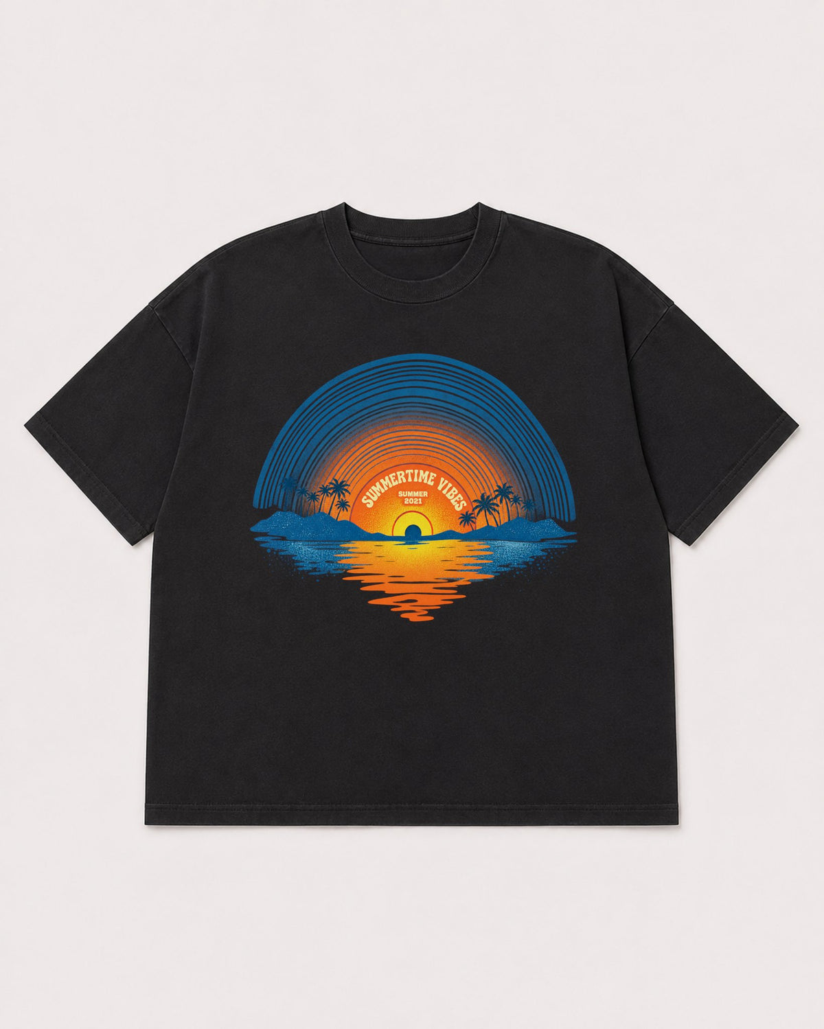 Mockup Boxy Heavyweight Tee Black product