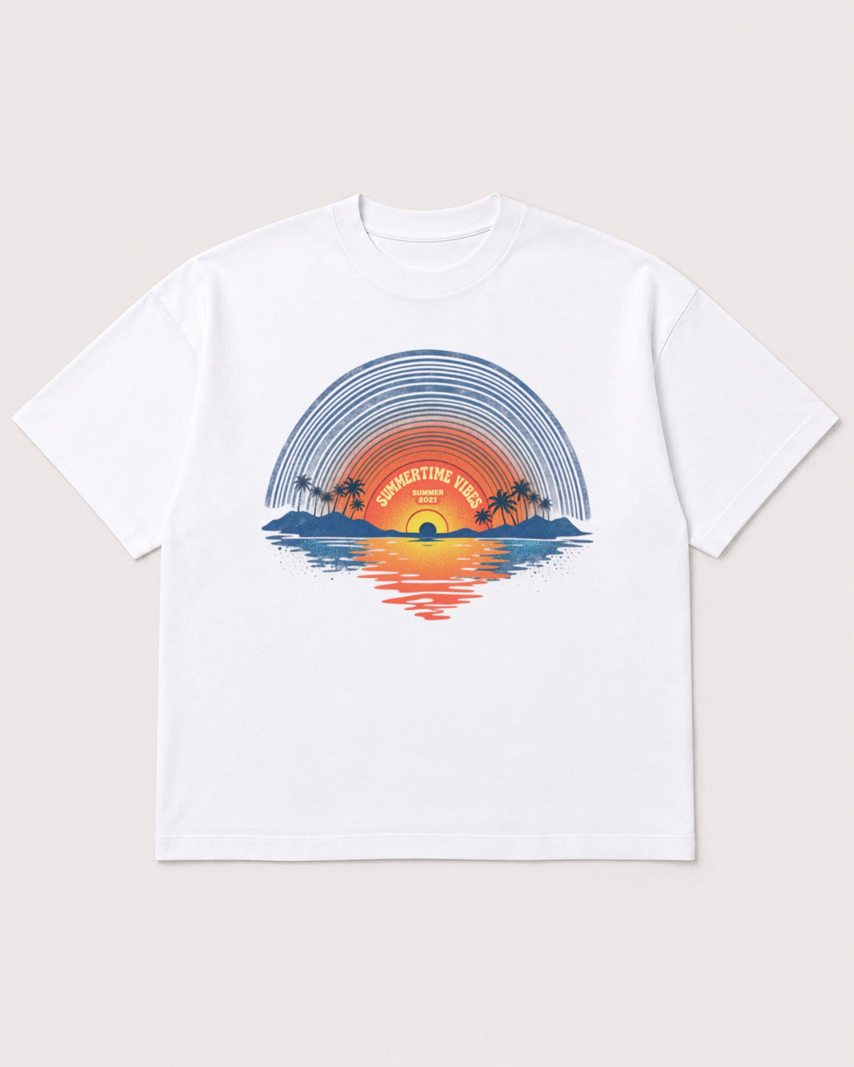 Mockup Boxy Heavyweight Tee White product
