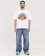 Mockup Boxy Heavyweight Tee White male full-body 32