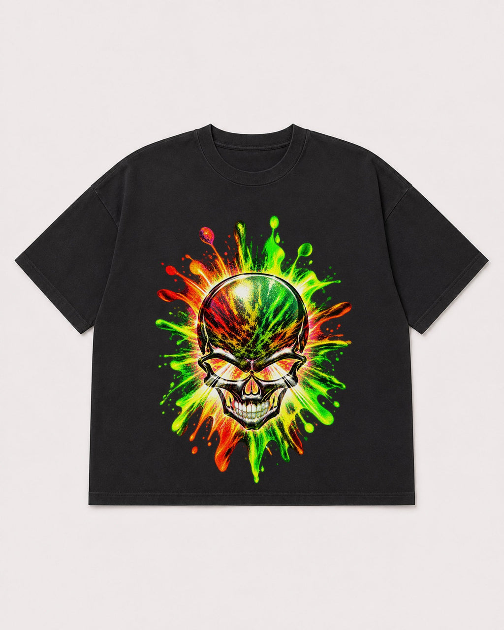 Mockup Boxy Heavyweight Tee Black product