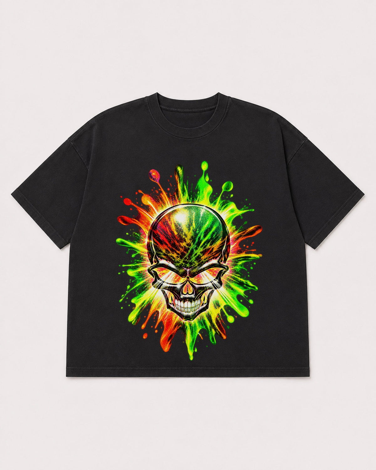 Mockup Boxy Heavyweight Tee Black product