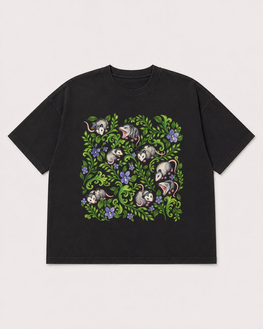 Mockup Boxy Heavyweight Tee Black product