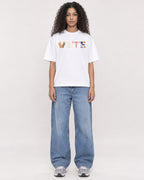 Mockup Boxy Heavyweight Tee White female full-body 10