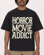 Mockup Boxy Heavyweight Tee Black male close-up 04