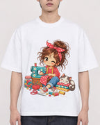 Mockup Boxy Heavyweight Tee White male close-up 31