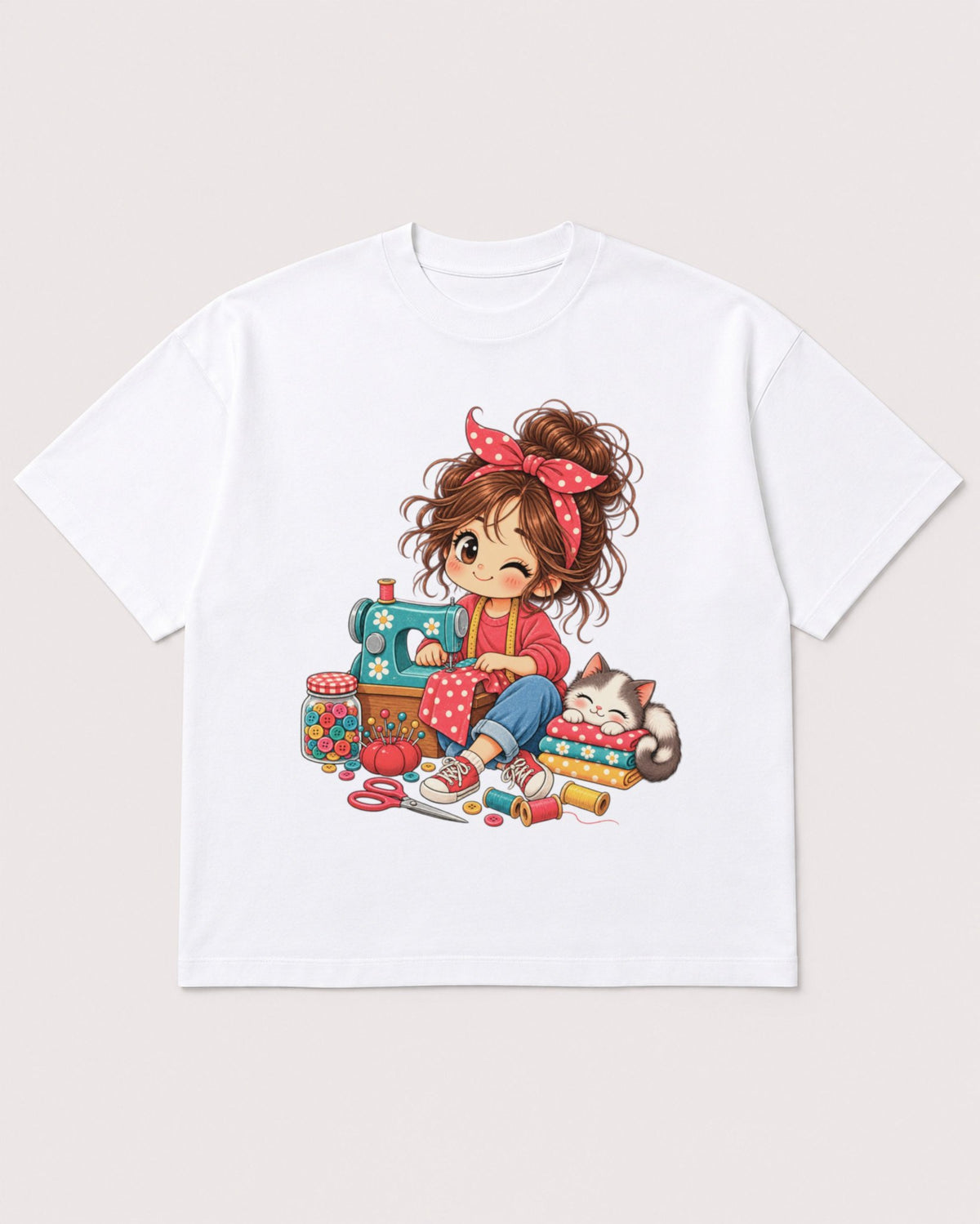 Mockup Boxy Heavyweight Tee White product