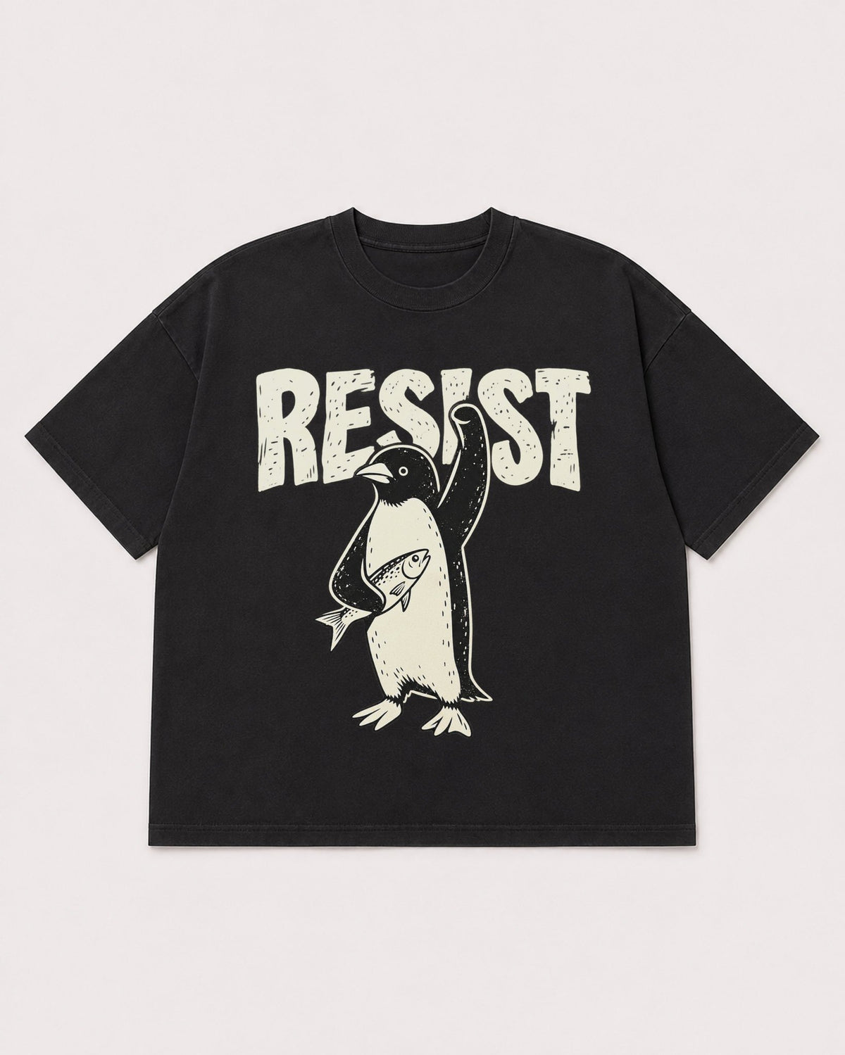 Mockup Boxy Heavyweight Tee Black product