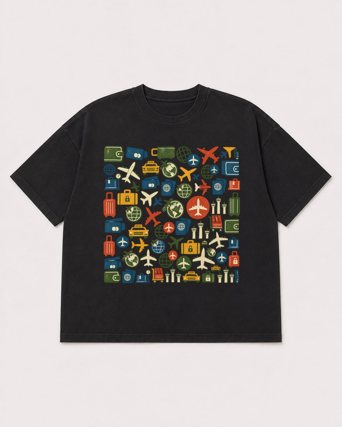 Mockup Boxy Heavyweight Tee Black product
