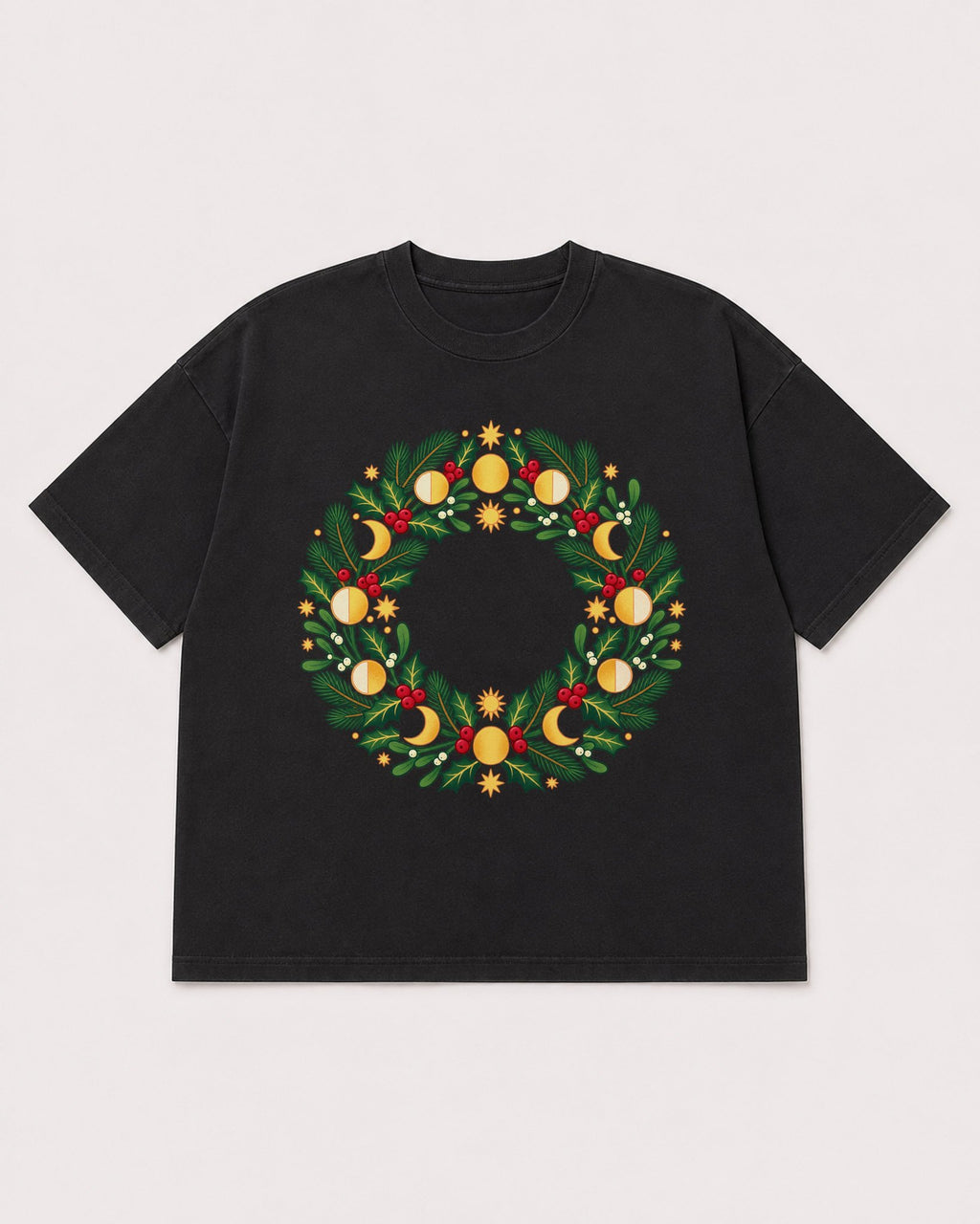 Mockup Boxy Heavyweight Tee Black product