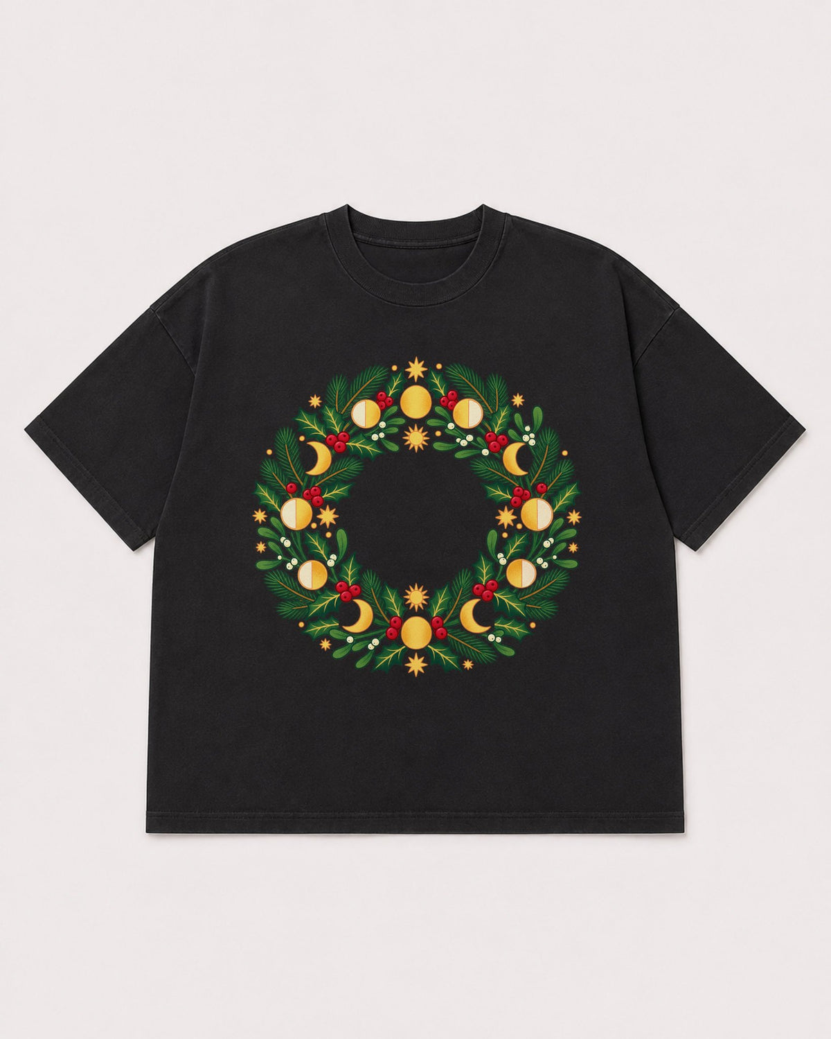 Mockup Boxy Heavyweight Tee Black product