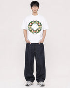 Mockup Boxy Heavyweight Tee White male full-body 01